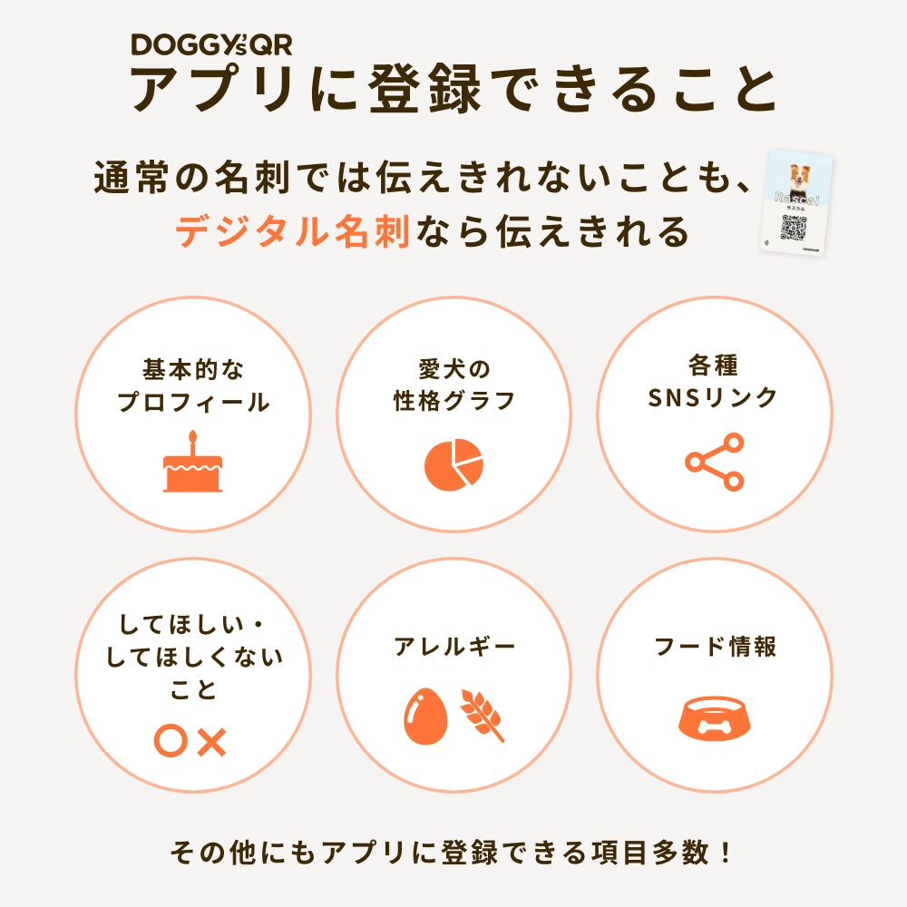 犬のスマート名刺DOGICA(ドギカ)【NFC&QRコード】