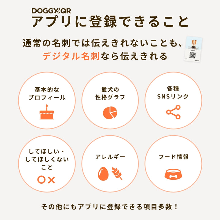 犬のスマート名刺DOGICA(ドギカ)【NFC&QRコード】
